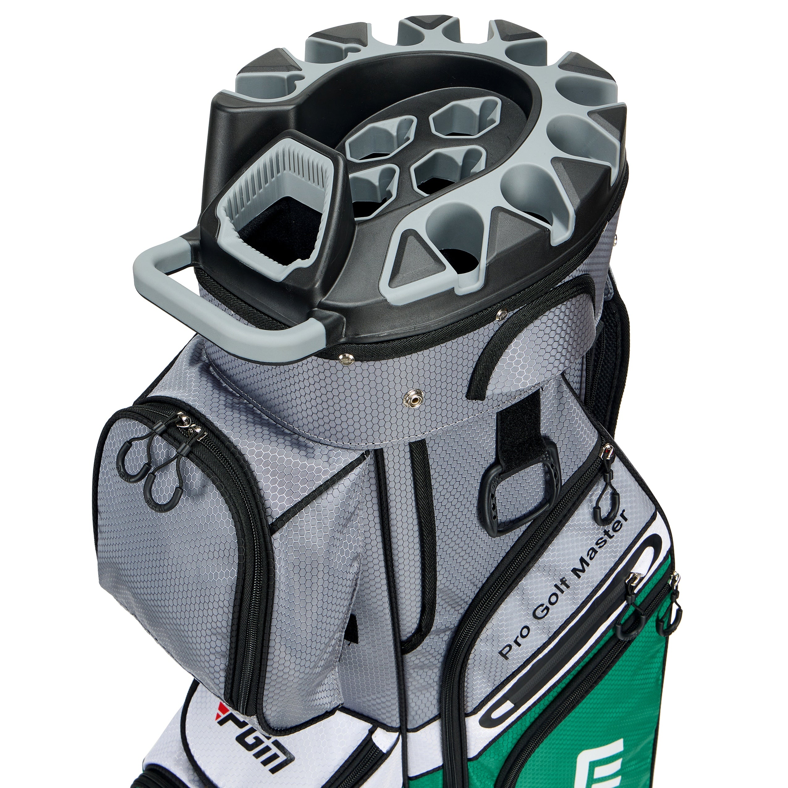 PGM Golf Cart Bag 14 Way Organizer Divider Silent Top Waterproof Bag/green