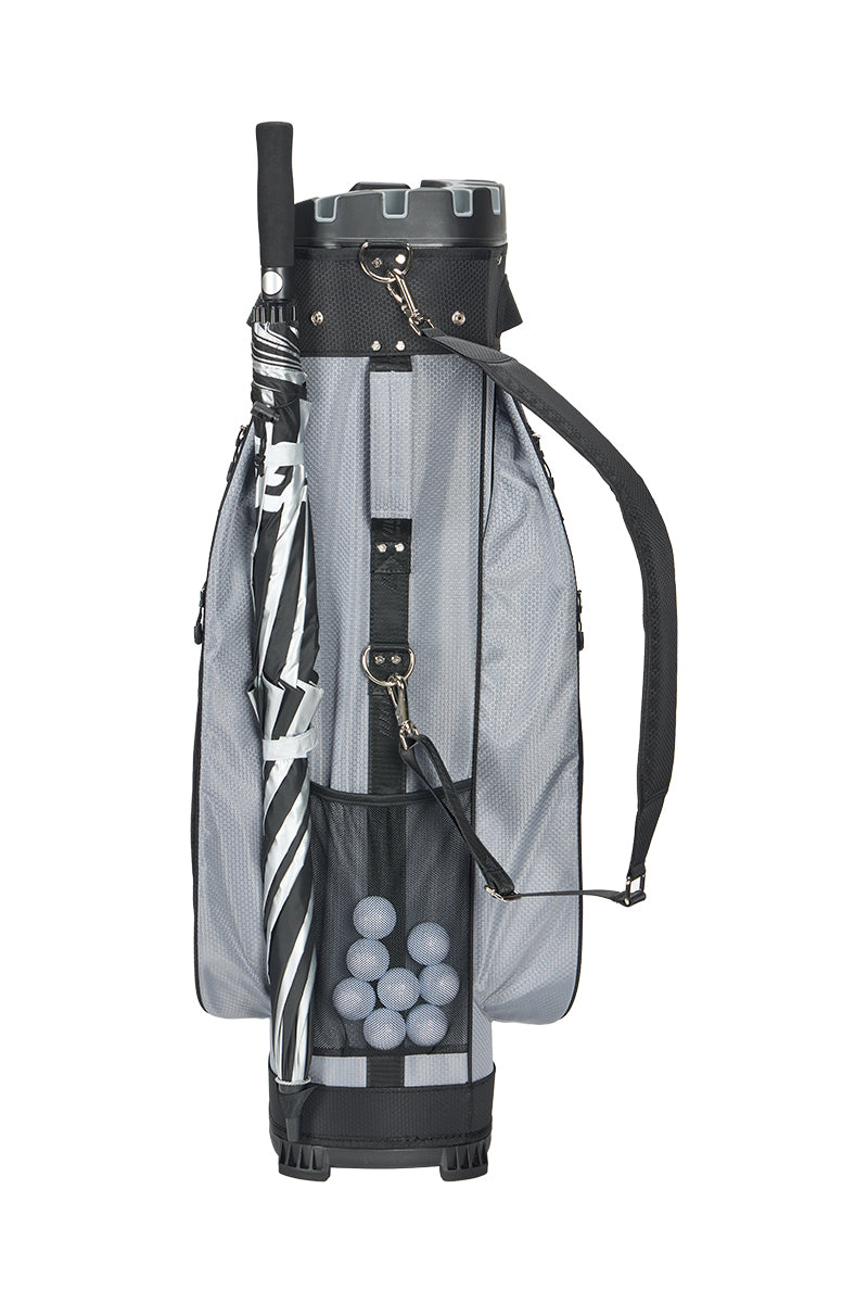 PGM Golf Cart Bag 14 Way Organizer Divider Silent Top Waterproof Bag/Black