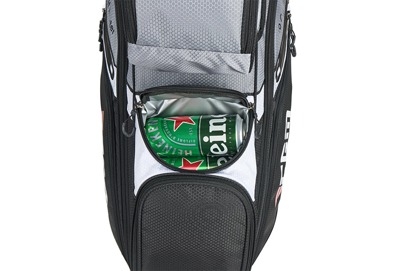 PGM Golf Cart Bag 14 Way Organizer Divider Silent Top Waterproof Bag/Black