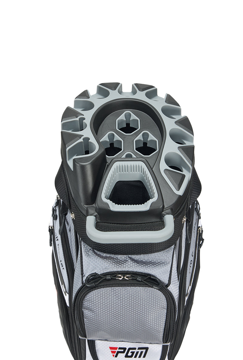 PGM Golf Cart Bag 14 Way Organizer Divider Silent Top Waterproof Bag/Black