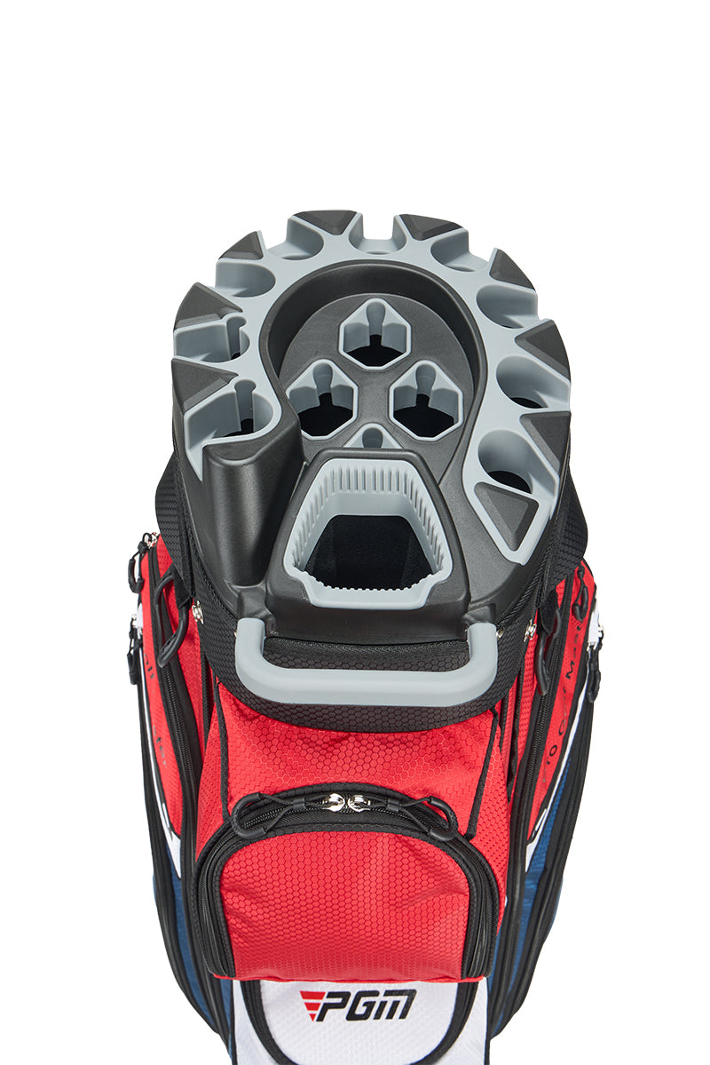 PGM Golf Cart Bag 14 Way Organizer Divider Silent Top Waterproof Bag/Blue