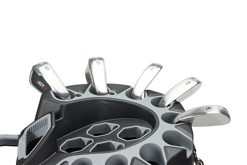 PGM – sac de chariot de Golf, organisateur à 14 voies, séparateur supérieur silencieux/noir