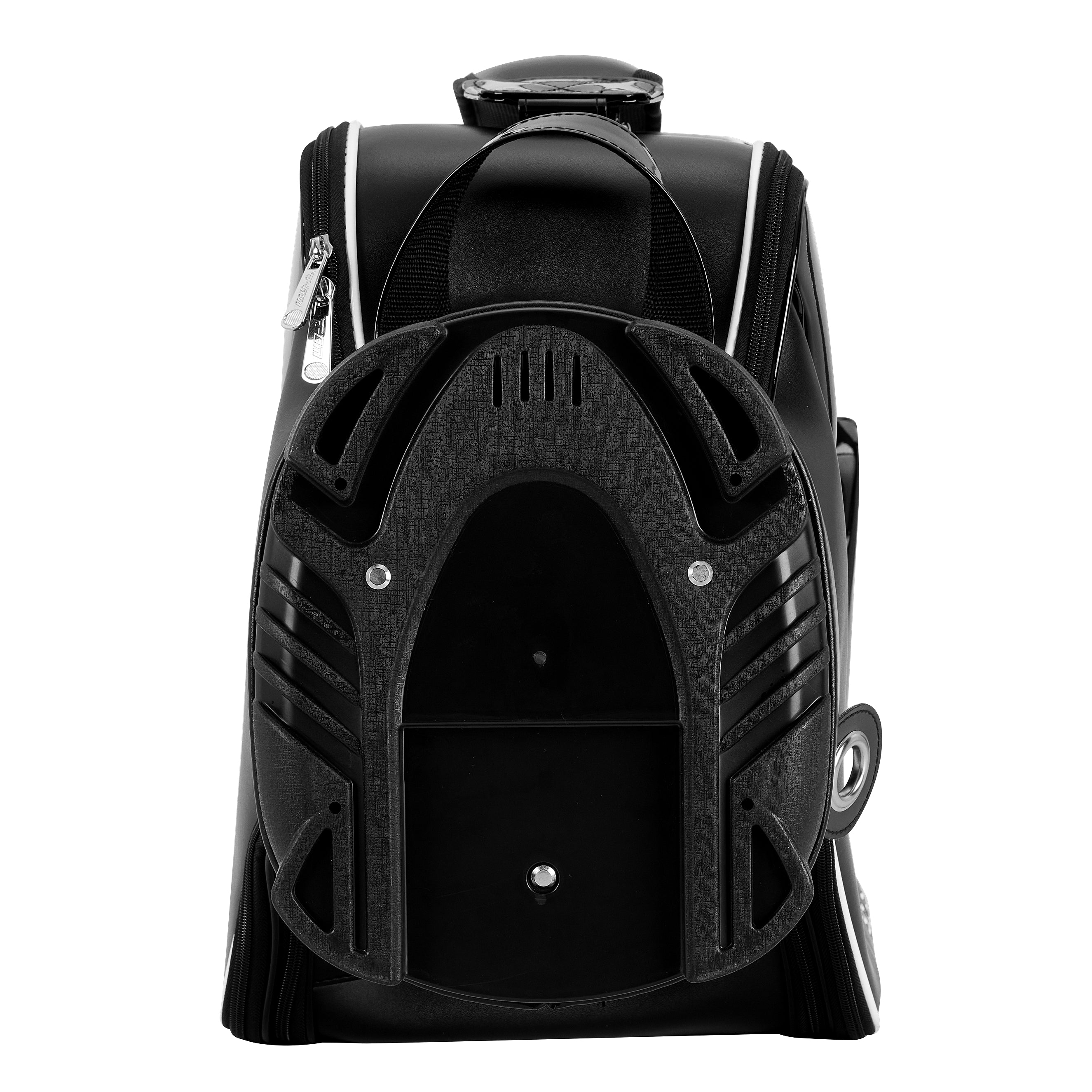 PGM Golf Cart Bag 14 Way Organizer Divider Silent Top Waterproof Bag/black PU leather