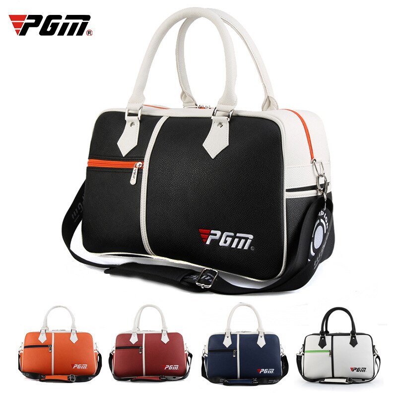 PGM Golf Clothing Bag Men's and women's PU Shoes bag Cross Body Shoulder Bag Large capacity ultra light and portable YWB017