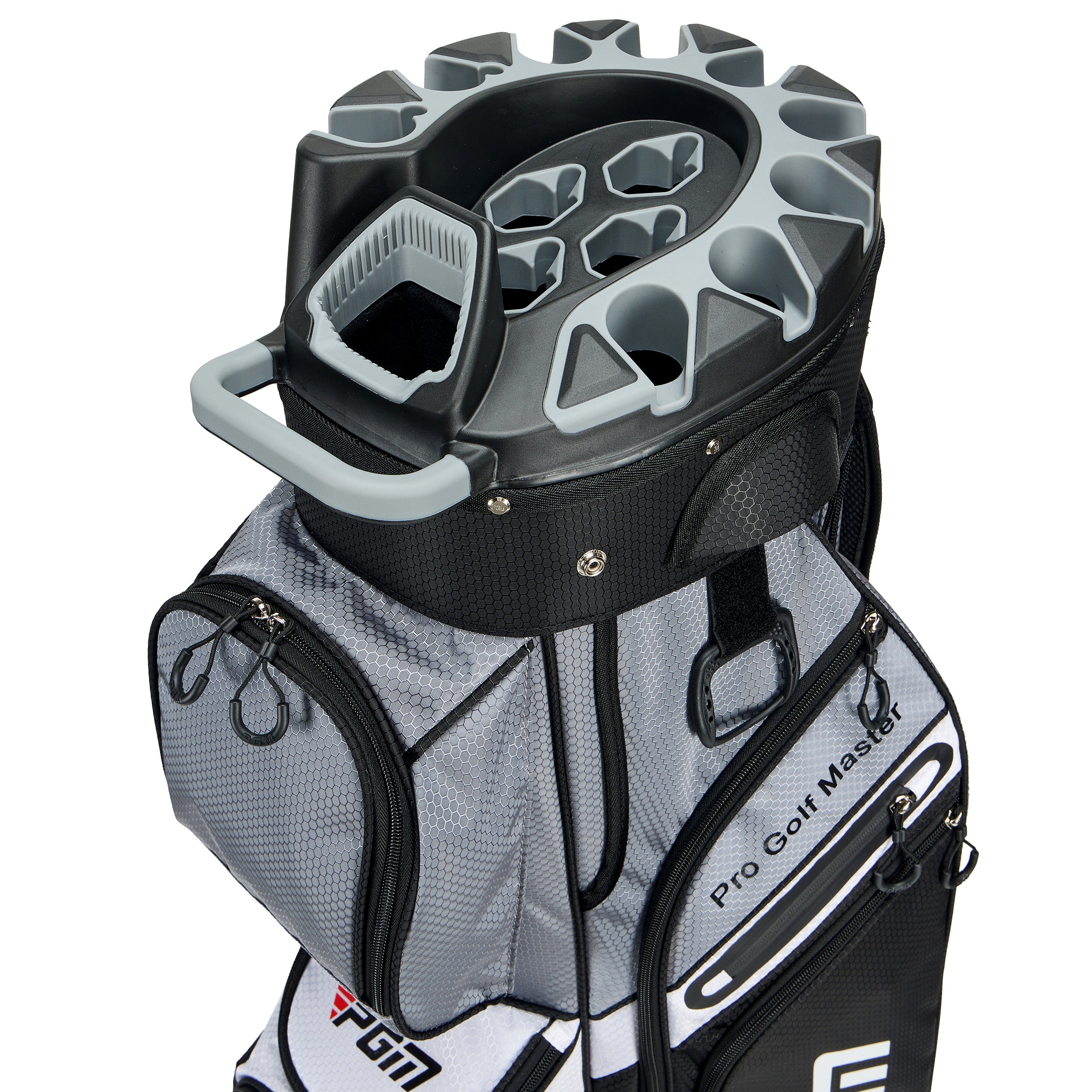 PGM Golf Cart Bag 14 Way Organizer Divider Silent Top Waterproof Bag/Black