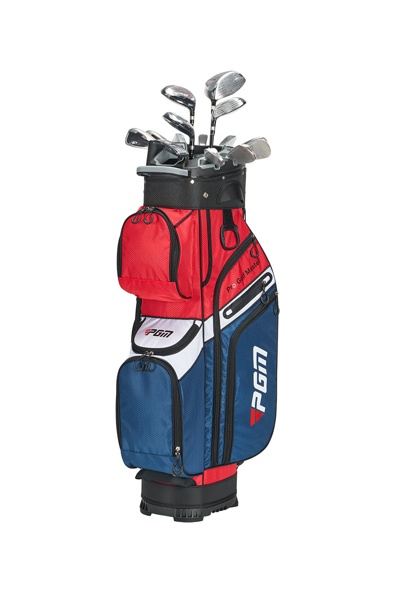 PGM Golf Cart Bag 14 Way Organizer Divider Silent Top Waterproof Bag/Blue