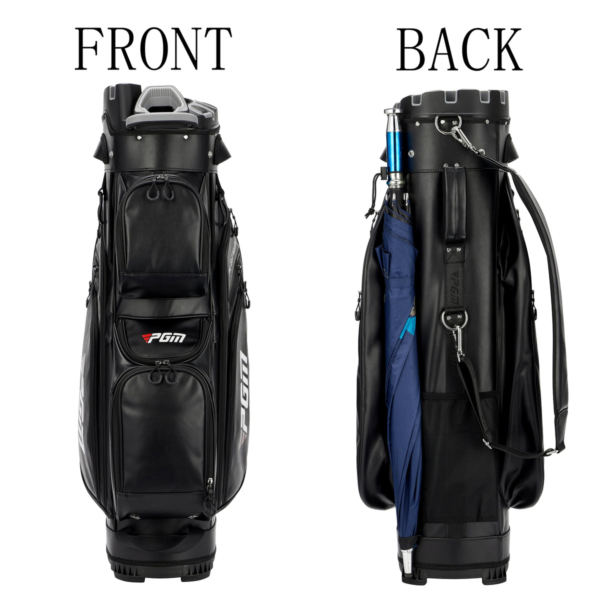 PGM Golf Cart Bag 14 Way Organizer Divider Silent Top Waterproof Bag